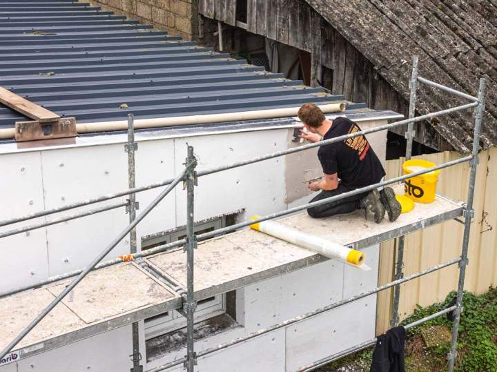 Isolation extérieure à Guingamp